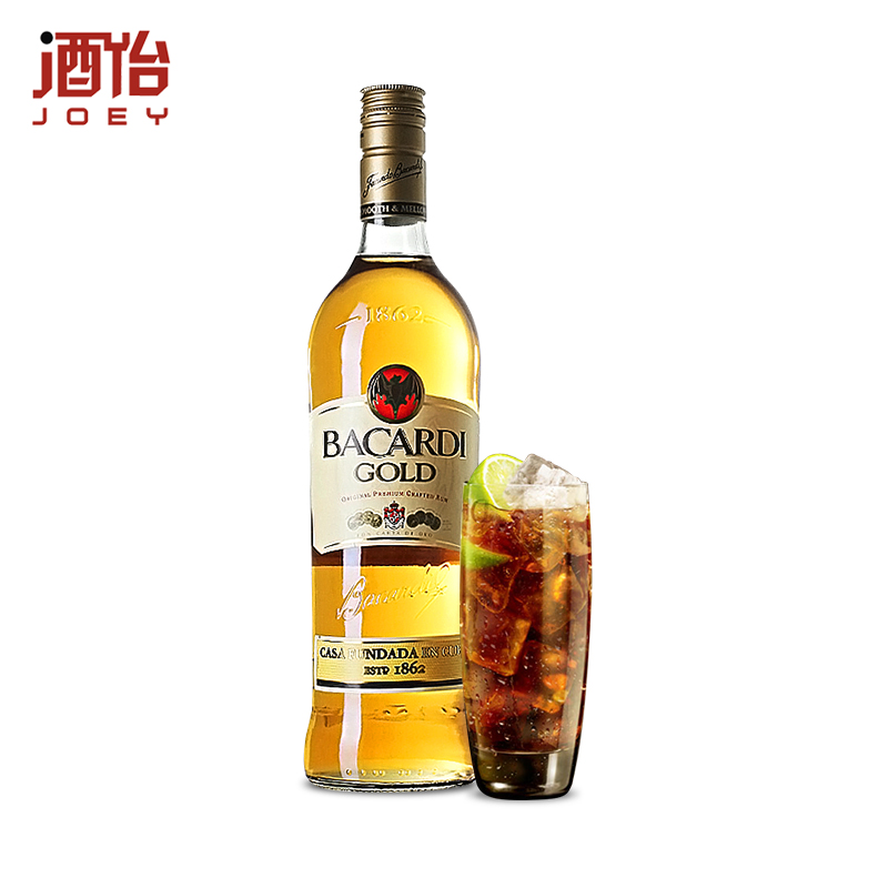 原裝進口洋酒Bacardi/百加得 超級金朗姆酒 烘焙雞尾酒 750ML正品