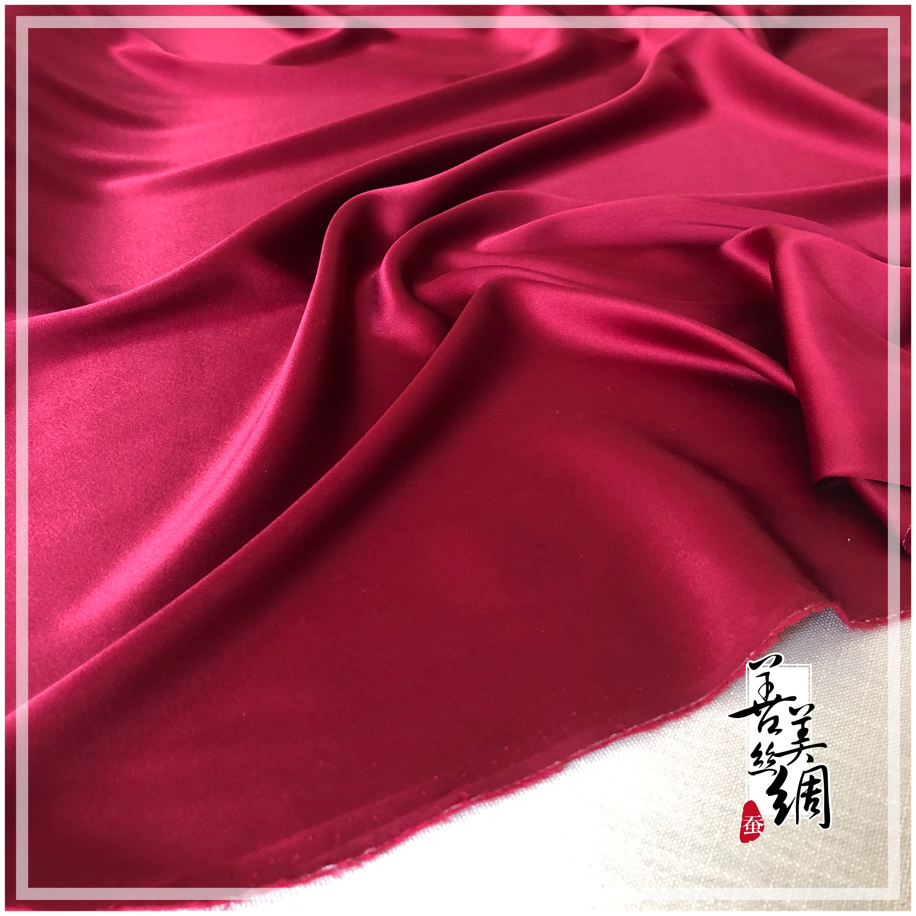 真丝弹力缎面料夏桑蚕丝19姆米吊带连衣裙晚礼服高级时装定制布料