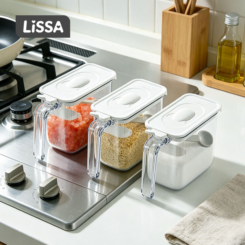 lissa盐罐调料盒日式鸡精调料罐图片