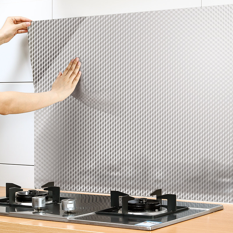 青崎厨房防油贴纸防火耐高温橱柜防水防潮自粘墙纸锡纸加厚铝箔纸,洗护清洁剂/卫生巾/纸/香薰,家用防油贴纸,淘宝优惠券,粉丝福利购,淘宝优惠卷