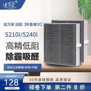 适万家适配Blueair布鲁雅尔空气净化器滤网5210i/5240i复合型滤芯