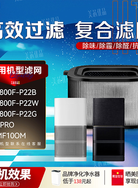 适配霍尼韦尔空气净化器KJ800F-P22B/W/G滤网H-PRO除醛滤芯CMF100