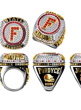 定制戒指刻字来图订做企业团队赛事冠军高端设计校园毕业纪念首饰