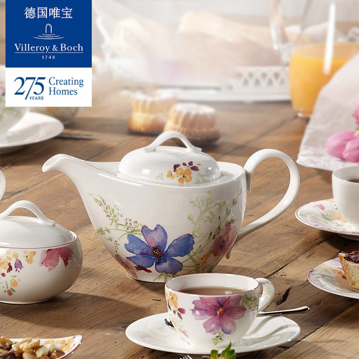 Villeroyboch德国唯宝紫色迷情系列进口茶具套装咖啡杯陶瓷家用 餐饮具 茶杯 原图主图