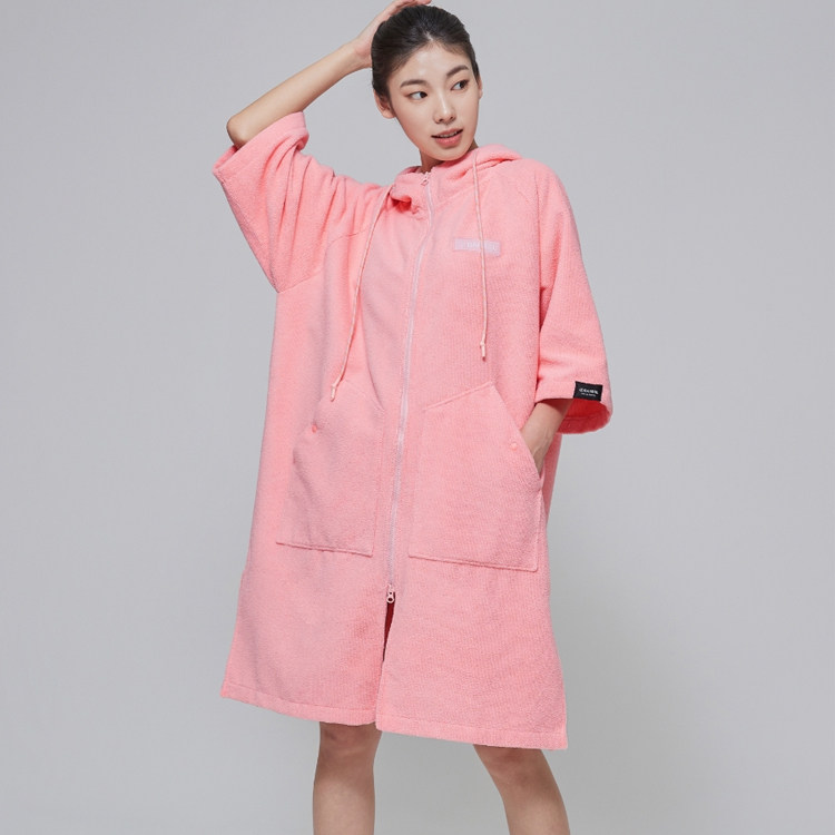 正品代购BARREL韩版户外潜水游泳宽松毛巾连帽泳衣浴袍防晒服男女