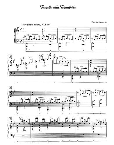 Toccata alla Tarantella钢琴独奏谱-高清电子谱-流行钢琴-电子版