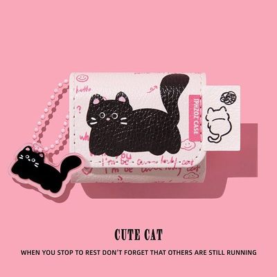 适用galaxy三星buds3pro保护套budspro3pe保护壳galaxybuds3耳机套pro3耳机壳连体式耳机盒一体式黑色小猫