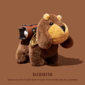 air 适用韶音opendots t511连体毛绒腊肠狗 t921保护壳t920耳机壳t910蓝牙openfit noe e310保护套openfit