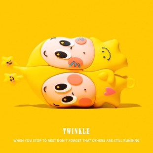 适用airpods4保护壳airpodspro3保护套airpodpro2耳机壳airpord3pro蓝牙airpord4苹果ipods三代盒笑脸星星人