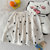 云朵棉卡通可爱可外穿遛弯字母爱心家居短裤 日系宽松休闲睡裤 夏季
