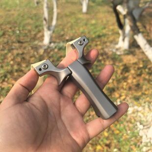 630超硬不锈钢高背鸡王夹片弹弓扁皮弓快压夹片户外高精准实战