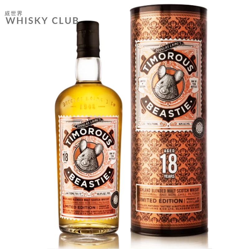 道格拉斯梁黄金鼠18年高地调和威士忌700ml贝思啼douglas laing