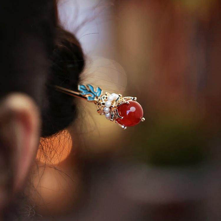 新中式黛玉簪红楼梦发簪