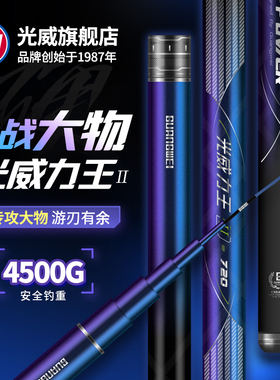 光威力王二代鱼竿手杆28调5h碳素超轻超硬大物巨物鱼竿台钓竿鲢鳙