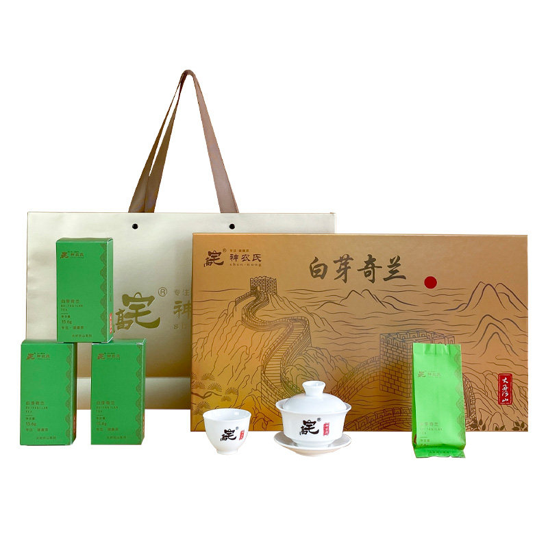 高宅神农氏大好河山白芽奇兰福建平和特产高山乌龙茶礼盒装