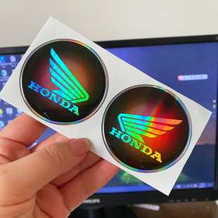 适用本田HONDA摩托车油箱标志3D立体浮标滴胶圆形标志CBR1000 CRF