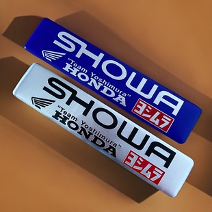 立体铝标适用于摩托车吉村排气 GSX春风等车型通用排气管粘贴车贴