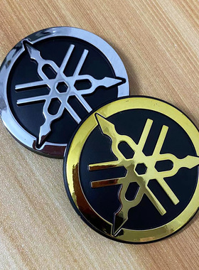 摩托车改装立体油箱车标适用雅马哈YAMAHA R1 R3 R6防水圆形标志