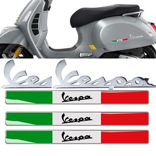 GTS300冲刺150改装 Sprint 黑化3D立体Logo摩托车贴 维斯帕 比亚乔