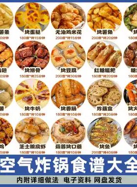 空气炸锅食谱大全电子版步骤图解轻松做150道创意美食家常菜