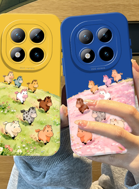 小马八骏图手机壳适用红米note15pro硅胶14新年13过年turbo4马年12趣味11tpro新款3情侣10男女9外壳redmi十+