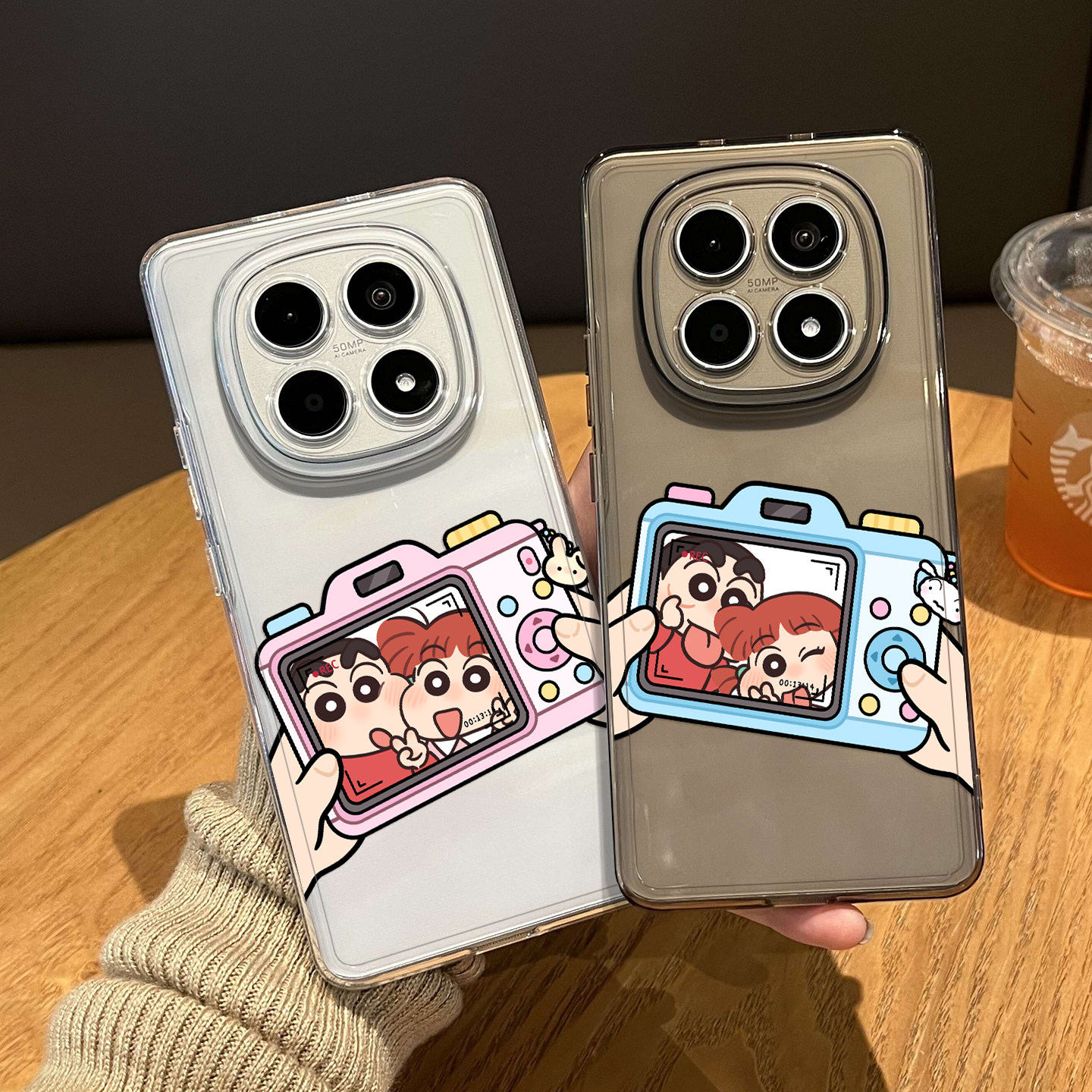 相机蜡笔小新手机壳适用红米note15pro透明14情侣13卡通turbo4可爱12小众11t新款3高级感10周边9外壳redmi十+