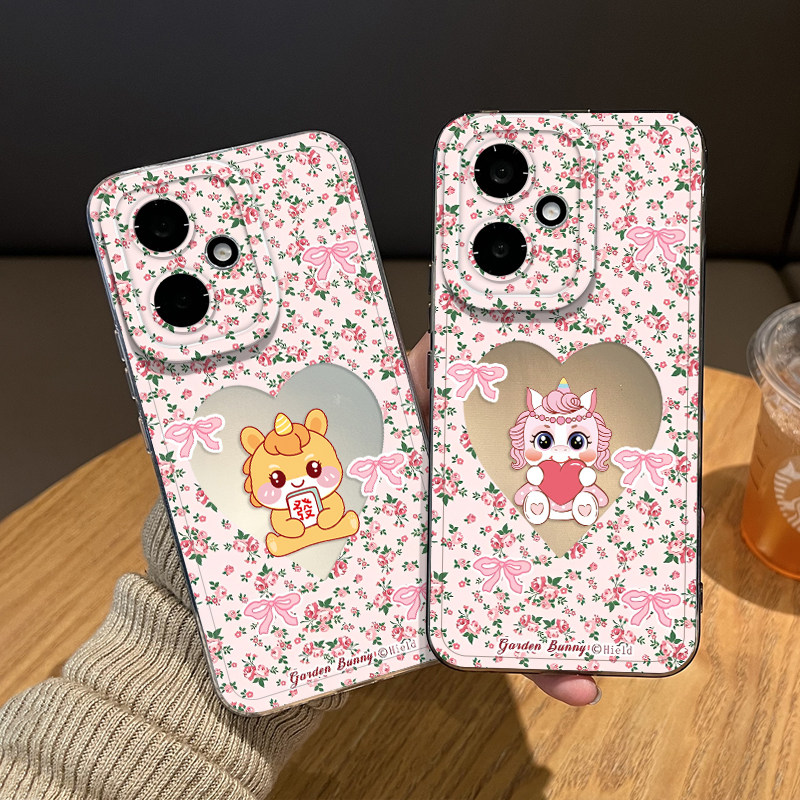 ins风碎花小马手机壳适用荣耀500pro本命年winrt新年400过年300透明200情侣100pro马年90gt80华为70/60新款50,3C数码配件,手机保护套/壳,淘宝优惠券,粉丝福利购,淘宝优惠卷