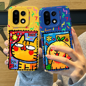 彩色涂鸦猫狗手机壳适用一加15硅胶1 ace6情侣13T搞怪5pro趣味12小猫3可爱11新款 2小众oppo外壳oneplus创意女