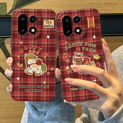 格纹小马手机壳适用于一加系列