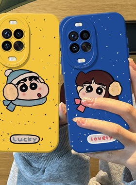 围巾小新小爱手机壳适用华为nova15硅胶14pro情侣13搞怪12ultra趣味11se波点10可爱9新款8简约7外壳por保护套