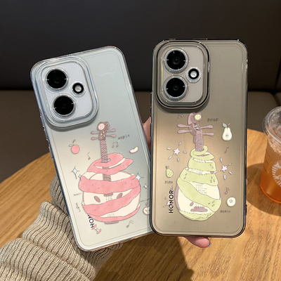 艺术水果吉他手机壳适用荣耀系列