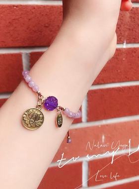 天然水晶石原创瑜伽简约