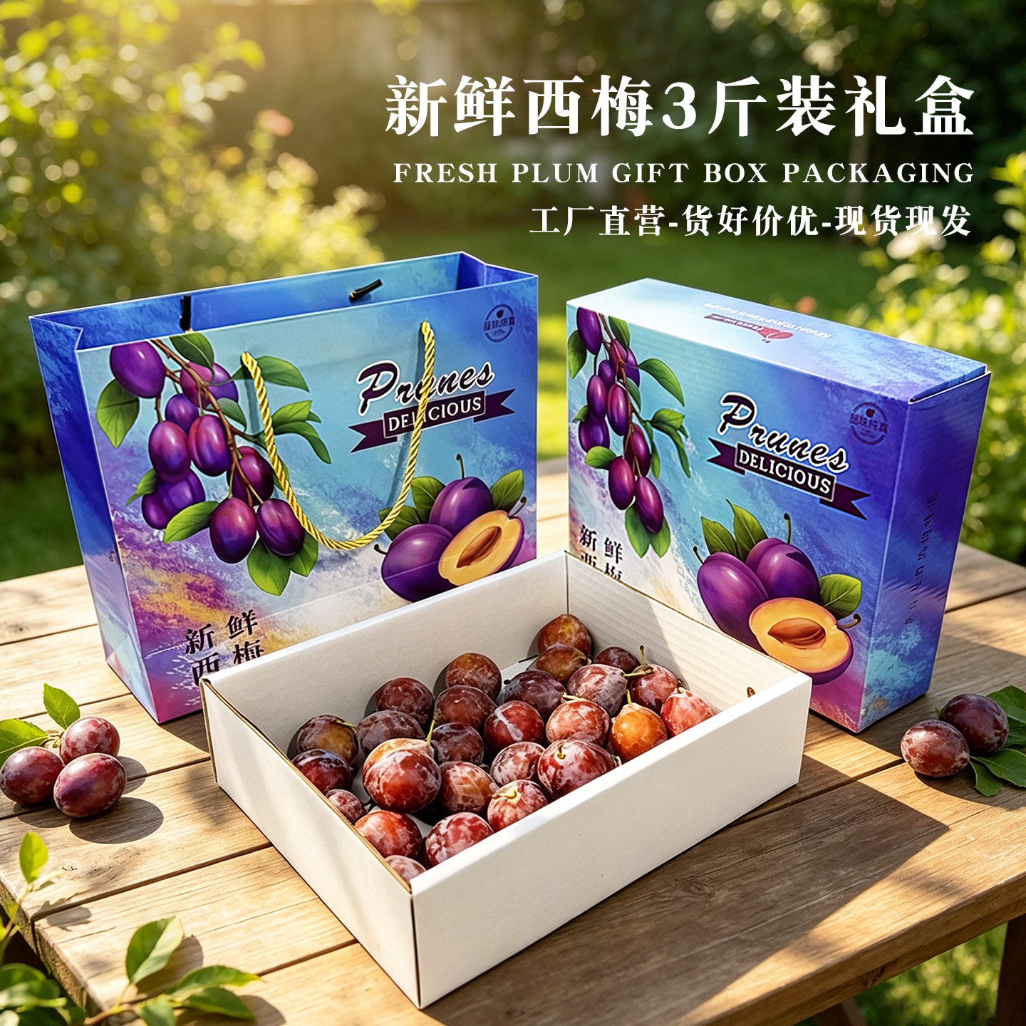 安之源3斤5斤装高档西梅盒包装盒