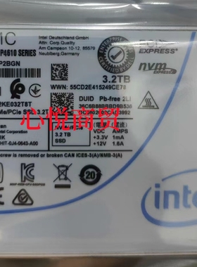 DELL 戴尔 014NHK SSDPE2KE032T8T 企业SSD固态硬盘3.2T NVme U.2