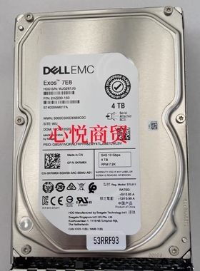 Dell戴尔 ST4000NM017A 0KRM6X 4T SAS 7.2K 3.5寸 12G服务器硬盘