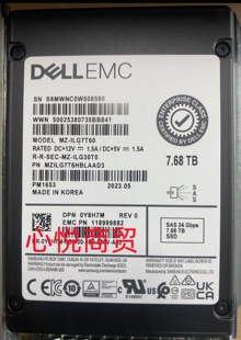 0Y8H7M 服务器 SSD固态硬盘 DELL戴尔 SAS ILG7T60 7.68T 24gb