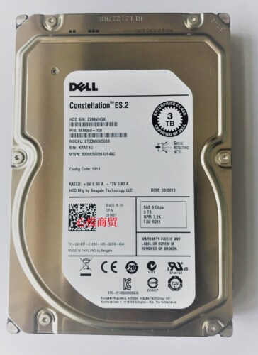 戴尔服务器硬盘3TBSAS3.5寸