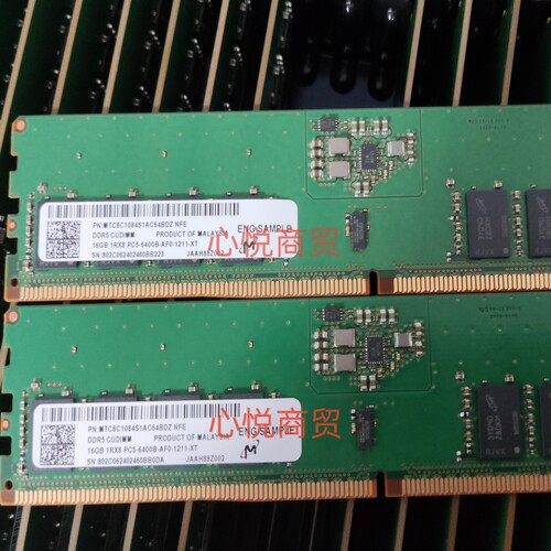 MT/镁光 MTC8C1084S1AC64BDZN 16G 1RX8 DDR5 6400 台式机内存