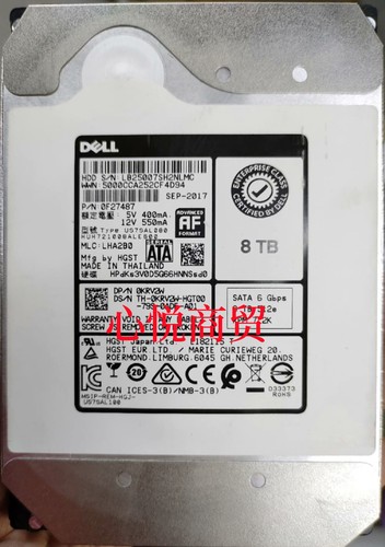 戴尔服务器硬盘8TSATA