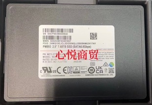服务器 SSD 2.5寸 6gb SATA 7L37T60 7.68T 三星 固态存储硬盘