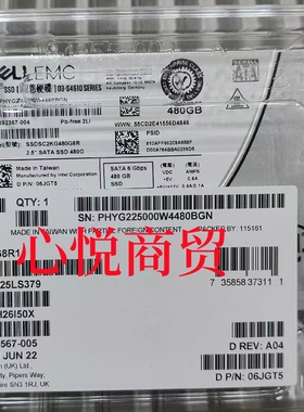 DELL戴尔 EMC 06JGT5 D3-S4610 服务器 SSD固态硬盘480G SATA 6gb