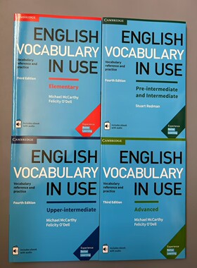 英文English Vocabulary IN USE  剑桥词汇4本
