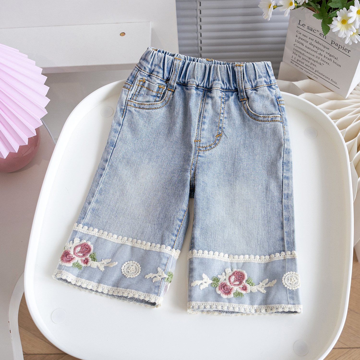 囡囡小主牛仔七分裤物美价廉