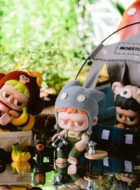 玩具城市monboo露营日记盲盒创意潮流手办摆件可爱公仔礼物