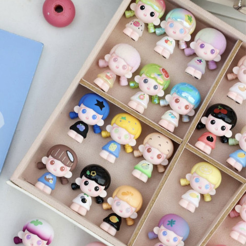 现货倒倒水果奇思妙想萌粒盲盒带编码潮玩手办公仔可爱摆件礼物