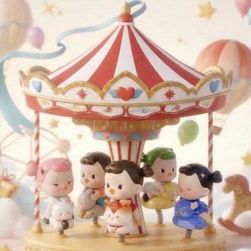 现货Lioo梦幻骑旅mini萌粒系列盲盒潮玩手办可爱摆件女生日礼物