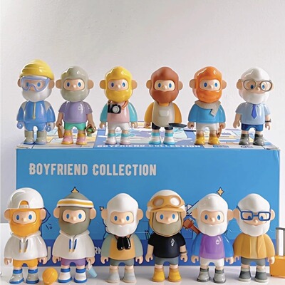 Farmer bob 绝版一代男友系列赛车滑雪盲盒手办礼物车载摆件