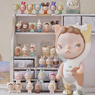 现货sooya初代ban萌粒盲盒坐坐系列潮玩手办可爱摆件女生日礼物