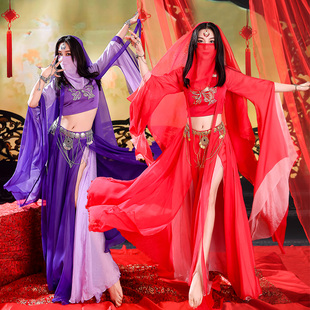 小橙子同款 异域风情舞姬古典舞蹈演出服表演飘逸性感影楼拍摄装