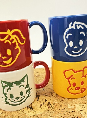 日本代购OSAMU GOODS原田治陶瓷马克杯可爱卡通水杯咖啡杯情侣杯